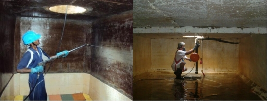 Thau Rửa Bể Nước